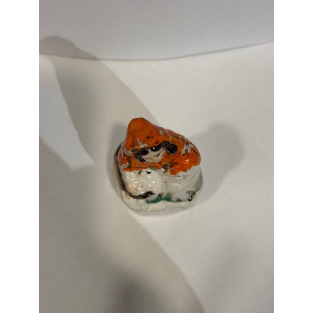 English Mid 19th Century Staffordshire Little Red Riding Hood Figurine For Sale - Image 3 of 5