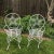 Ornate Iron Garden Arm Chairs - Set of 4 For Sale In Sacramento - Image 6 of 12