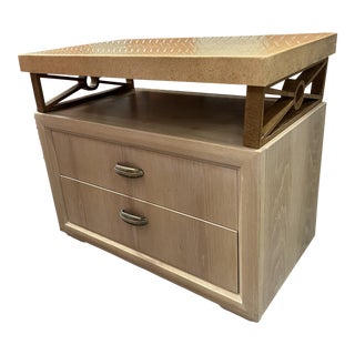 Late 20th Century Henredon Whitewash Night Stand For Sale