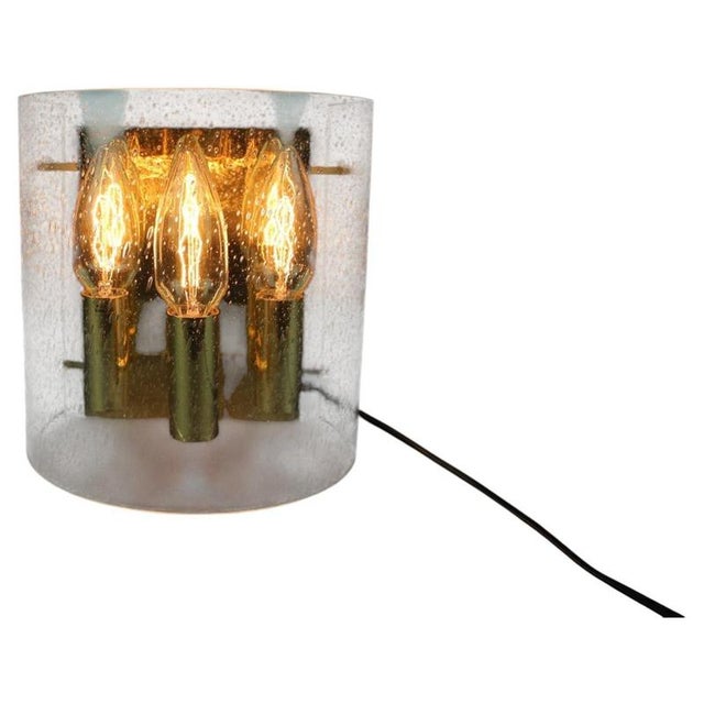 Brass and Bubble Glass Wall Lamp, Germany, 1970s For Sale - Image 16 of 16