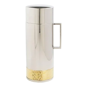 Loewe Spain Chrome and Gilt Metal Thermos Insulated Decanter