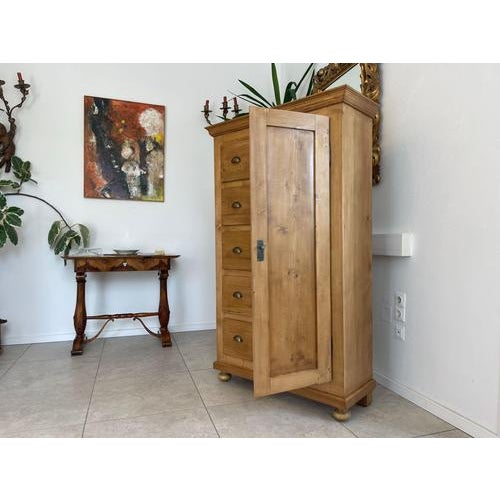 Biedermeier Rustic Bread Cupboard For Sale - Image 4 of 12