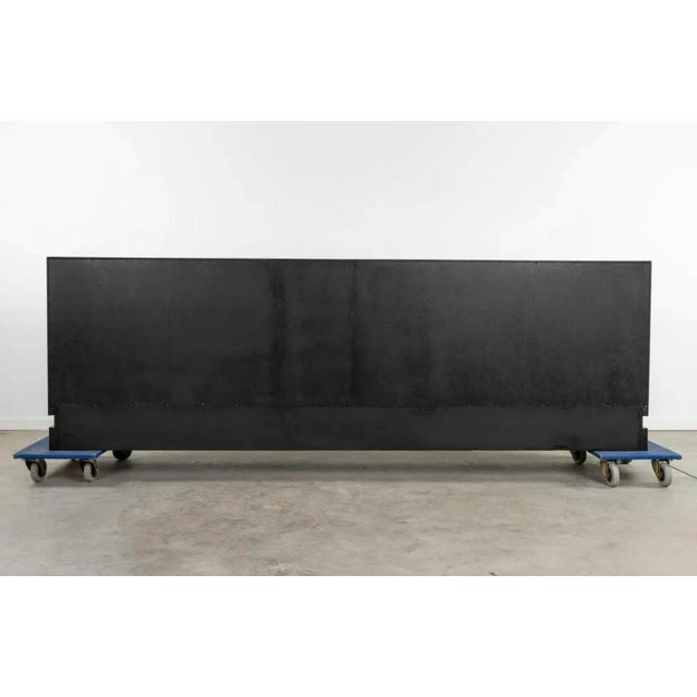 Black Large De Coene Ebonized Wood and Aluminum Sideboard For Sale - Image 8 of 13
