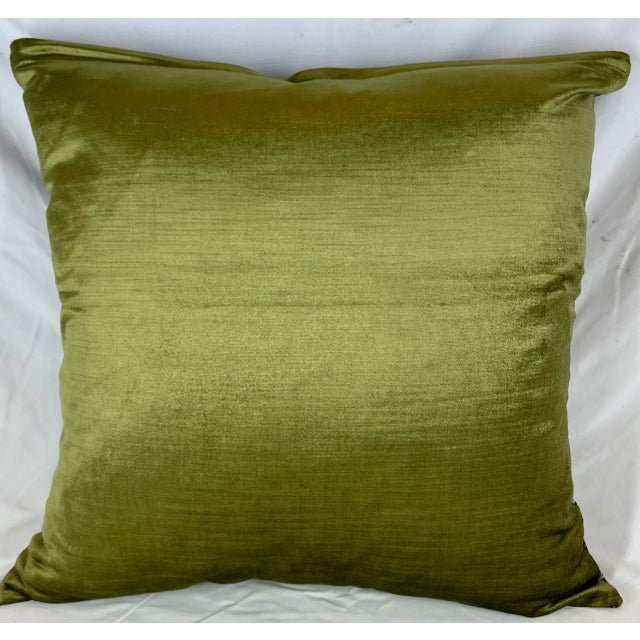 20" Square Decorative Throw Pillow Embellished With a Renaissance Tapestry Look Floral Pattern Including Birds & Strawberries - Made in the U K For Sale - Image 11 of 12