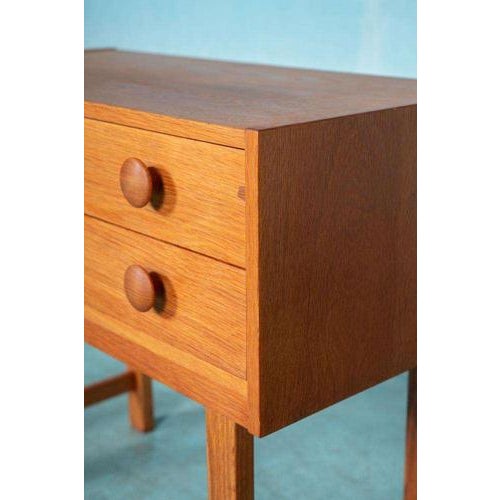 Scandinavian Chest of Drawers in Blond Oak, 1960s For Sale - Image 9 of 18