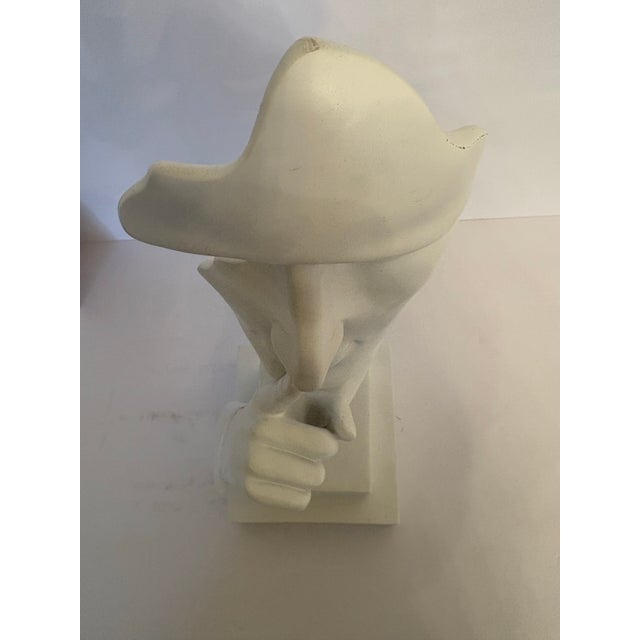 Silence Is Golden Sculpture in White For Sale In Boise - Image 6 of 6