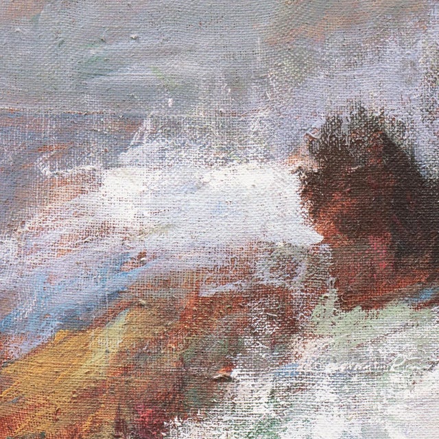 'Abstracted Oceanscape' by Barbara Polach For Sale - Image 4 of 13