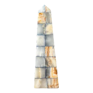 1970s Large Decorative Vintage Onyx Obelisk