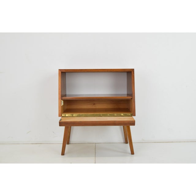 Wood Mid-Century Side Table or Nightstand, 1950s For Sale - Image 7 of 15
