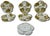 Beautiful & Fine Quality 22k Gold & Ferns Decorated Antique French Limoges Porcelain Oyster Plates Set of 7 For Sale - Image 9 of 18