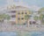 Late 20th Century Jeanie Drucker Battery Reflections Charleston Sc Framed Watercolor Print 17x11 For Sale - Image 4 of 11