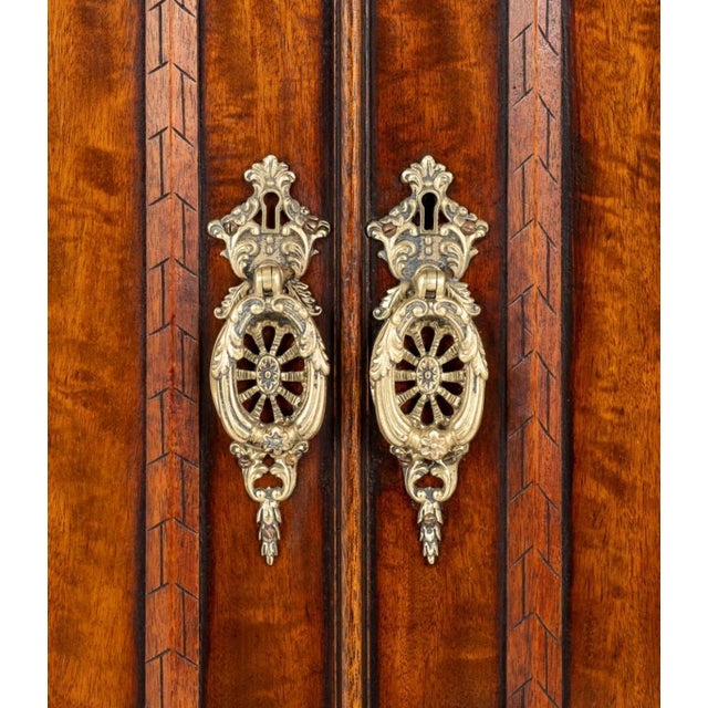 Brown Antique Victorian Wardrobe in Mahogany, 1860 For Sale - Image 8 of 9