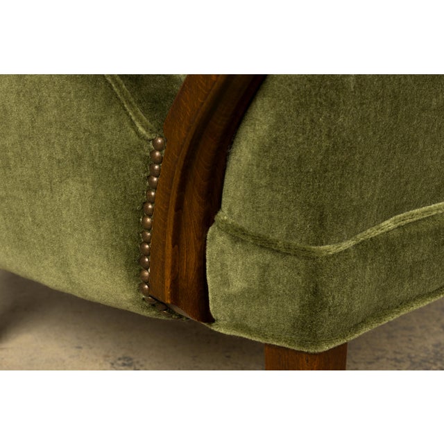 Danish Art Deco Lounge Chairs by Alfred Christensen, Walnut & Mohair, 1940s For Sale - Image 17 of 18