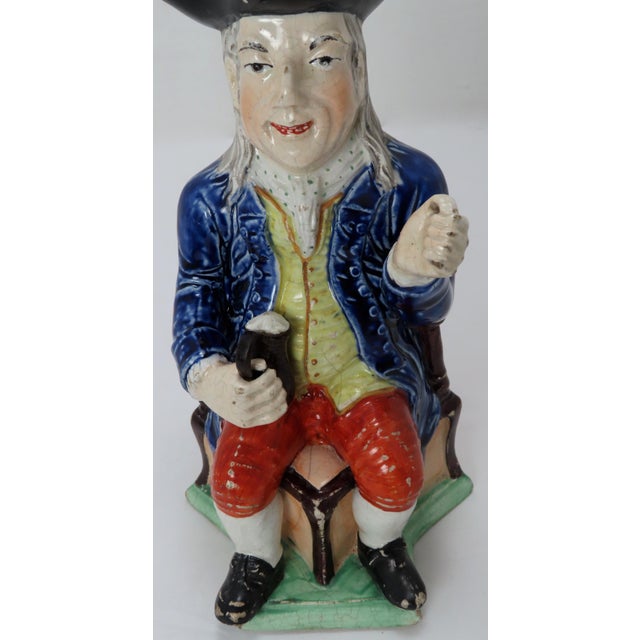 Large Authentic Early 19th Century English Staffordshire Pottery Toby ...