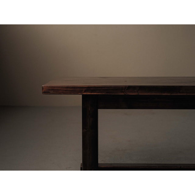 Pine Table attributed to Georges Robert, France, 1960s For Sale - Image 4 of 17