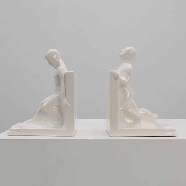 Ceramic Bookends by Godofridus Boonekamp for Plateelbakkerij Schoonhoven, 1920, Set of 2 For Sale - Image 15 of 15