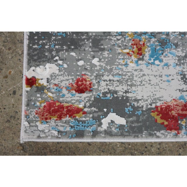 Late 20th Century Power Loomed Abstract Modern Millenia MLL-20 Area Rug 5'3" X 7'7" For Sale - Image 5 of 12