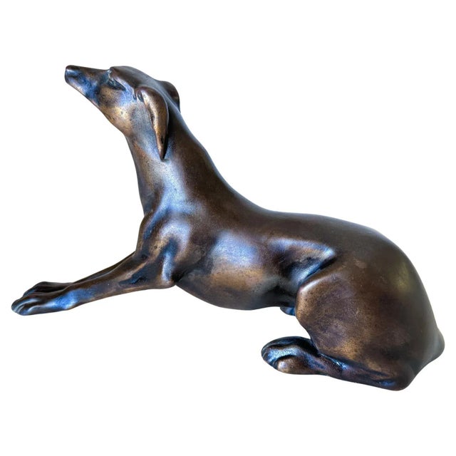 Bronze Sculpture of Dog in Brown Patina, Austria, 1920s For Sale - Image 12 of 12