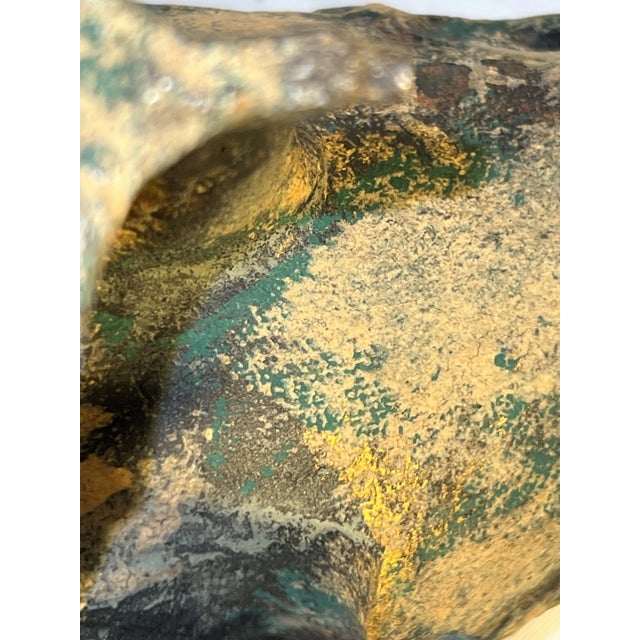 Green Pair of Antique Asian Metal Pigeons For Sale - Image 8 of 10