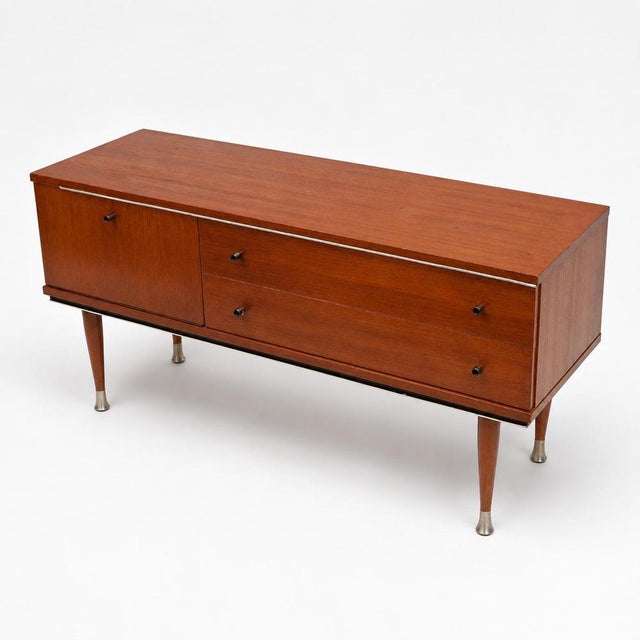 Vintage Low Teak Sideboard, 1960s For Sale - Image 5 of 9