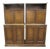 Mid 20th Century Pair of Traditional Two Section Wooden Storage Cabinets For Sale