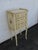 Late 20th Century French Shabby Chic Painted Tall Narrow Nightstand Side End Table 6327 For Sale - Image 5 of 15