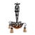 Early 20th Century Art Deco Forged Iron and Glass Chandelier, Muller Freres Attributed For Sale