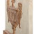 Wood French Painted and Gilt Narrow Mirror, Late 19th C. For Sale - Image 7 of 8