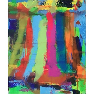 “Colorfest” Contemporary Abstract Acrylic Painting on Stretched Canvas by Stephen Stilgenbauer For Sale