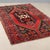 Red Middle Eastern Mazlagan Rug in Wool For Sale - Image 8 of 8