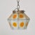1960s Feders Felipe Delfinger Orange Art Glass Pendant Shade For Sale In San Diego - Image 6 of 6