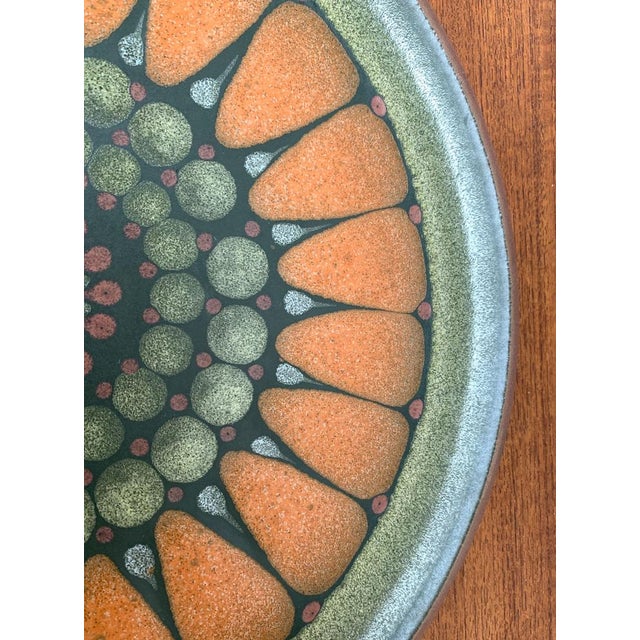 Vintage German Wall Plate in Ceramic from Keramik Manufaktur Kupfermühle, 1970s For Sale - Image 3 of 16
