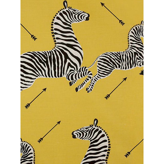 Scalamandre Zebras Outdoor, Yellow Fabric Chairish