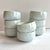Ceramic 2000s Chinese Celadon Porcelain Engraved Raised Relief Grapes/Leaves Motif Rice/Soup Bowls- Set of 8 For Sale - Image 7 of 7