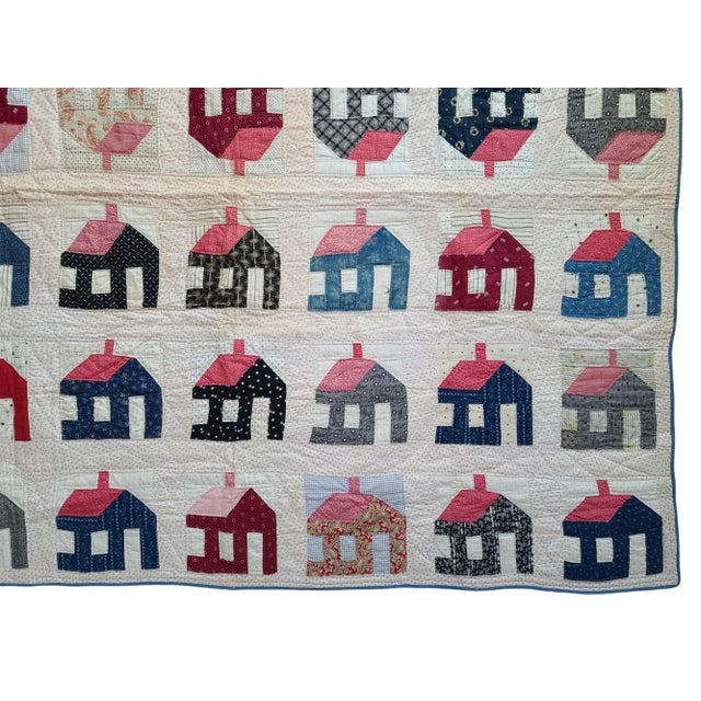 American Antique 19th Century School House Quilt For Sale - Image 3 of 6