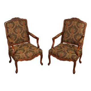 Woodmark Originals Italian Rococo Style Pair of Armchairs For Sale