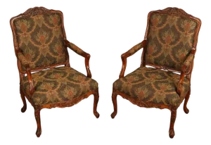 Woodmark Originals Italian Rococo Style Pair of Armchairs