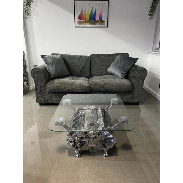 Jaguar V8 Engine Block Coffee Table | Chairish