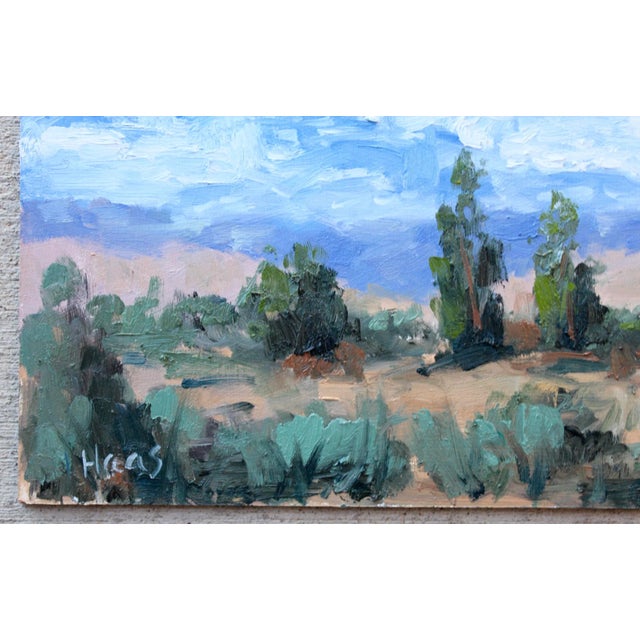 Shabby Chic "Nevada Desert" Contemporary Landscape Oil Painting For Sale - Image 3 of 12