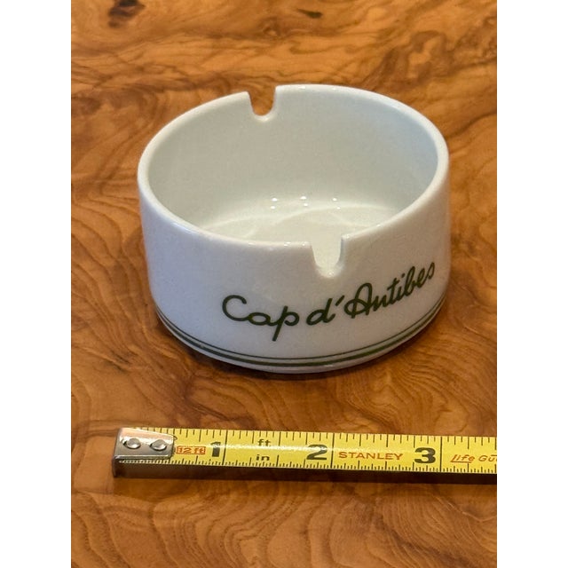 Exquisite Vintage Hotel Eden Roc Cap d'Antibes France French Riviera Porcelain Ashtray - Pristine Condition For Sale - Image 11 of 12