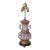 Vintage Asian Brass Champleve Table Lamp For Sale