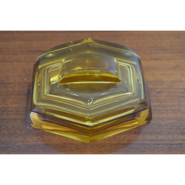 Yellow Mid-Century Decorative Box, 1950s For Sale - Image 8 of 12
