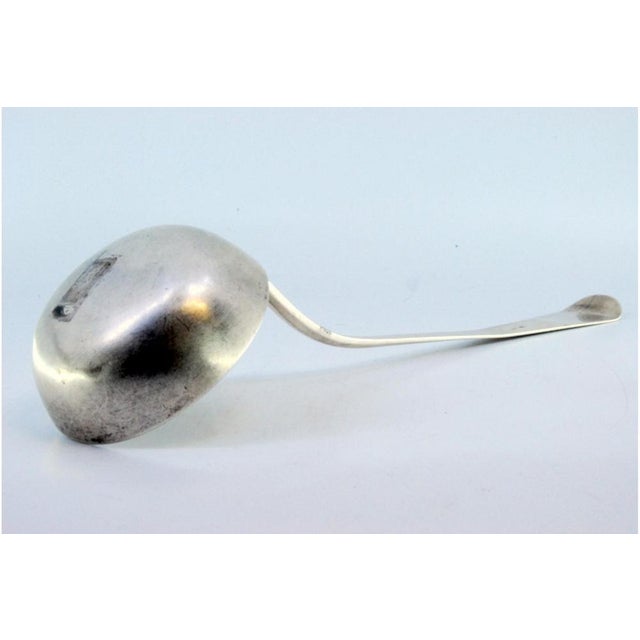 Silver Soup Ladle with Handle For Sale - Image 3 of 8