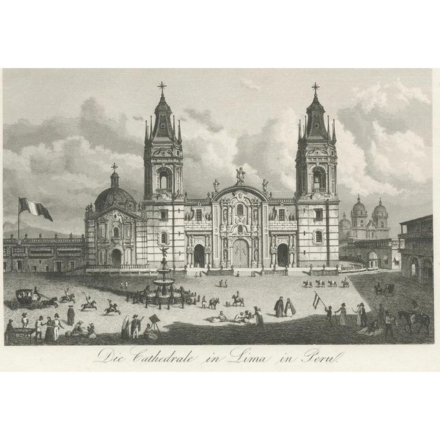 Antique Print of Peru, Bolivia and Chile Lima Cathedral and Views, 1855 For Sale - Image 4 of 9