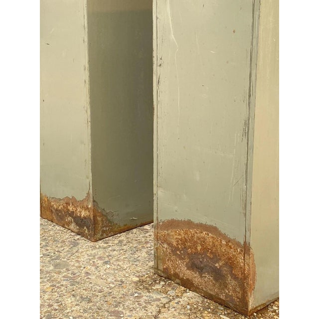 Vintage Columbia Steel Equip Gray Metal 10 Drawer Industrial File Cabinet (A) For Sale - Image 14 of 15