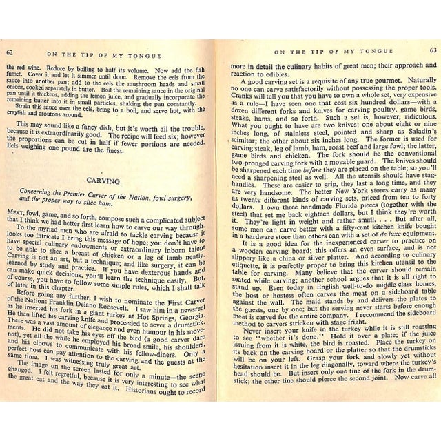 1940s "On the Tip of My Tongue: A Book for the Gourmet" 1946 Brody, Iles For Sale - Image 5 of 8