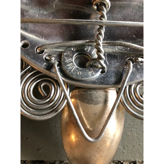 Contemporary Original Contemporary Karl Howard Wire Art Metal Abstract Mask Signed For Sale - Image 3 of 4