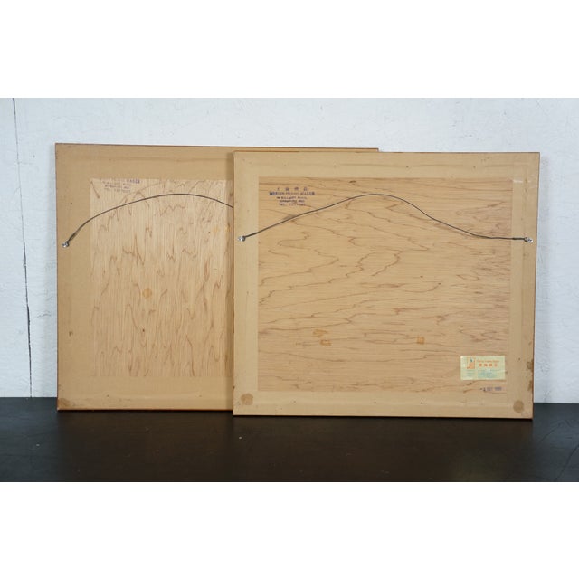 Antique Melville Thomas Wire Hillside Pastures Back From the Beach Etchings 19", Framed- Set of 2 For Sale - Image 6 of 15