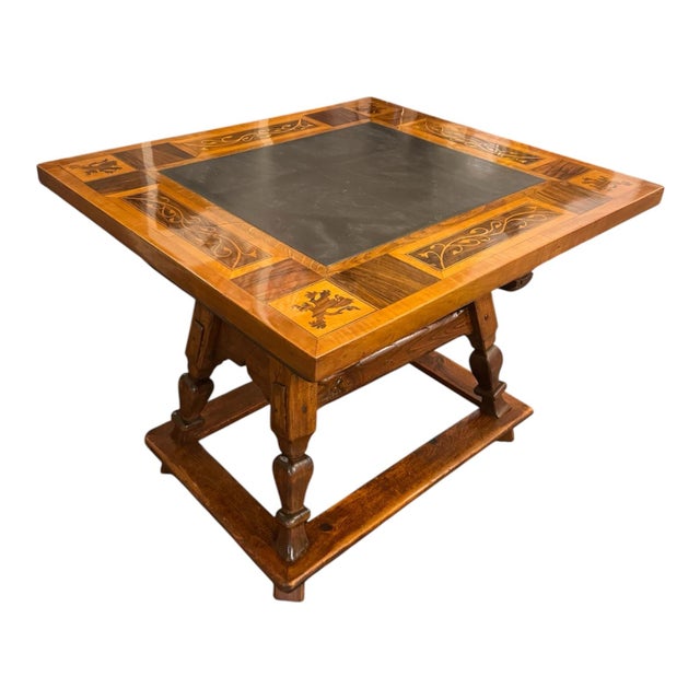 Jogl Table with Slate Top and Inlays For Sale - Image 12 of 12
