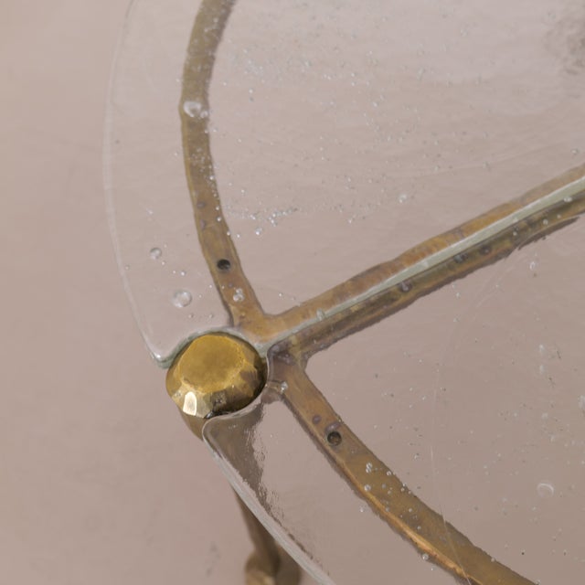 Round Coffee Table in Wrought Bronze by Lothar Klute, 1980 For Sale - Image 10 of 13
